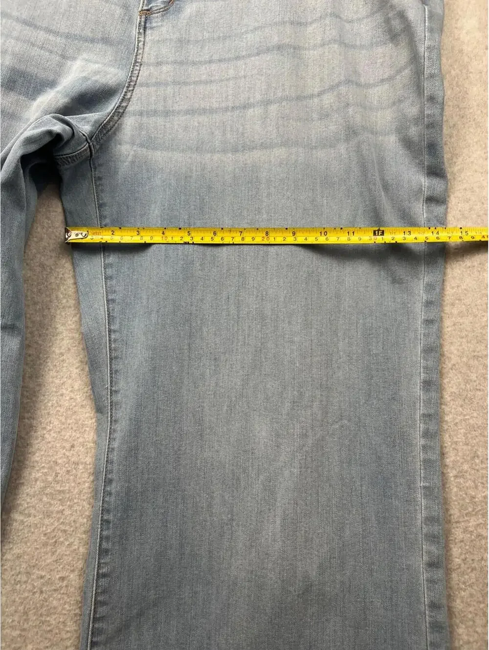 Sonoma Wide Leg High Rise Jeans Womens Plus Size 20 Relaxed Raw Hem Button Fly
